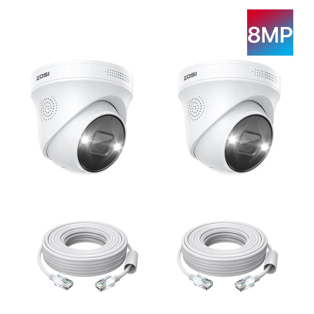 ZOSI 4K PoE Add On Security Camera With Human Detection