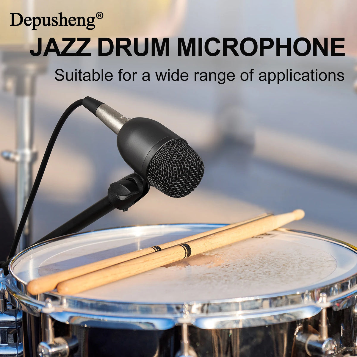 Depusheng Wired Dynamic Drum Microphone Set For Studio Recording