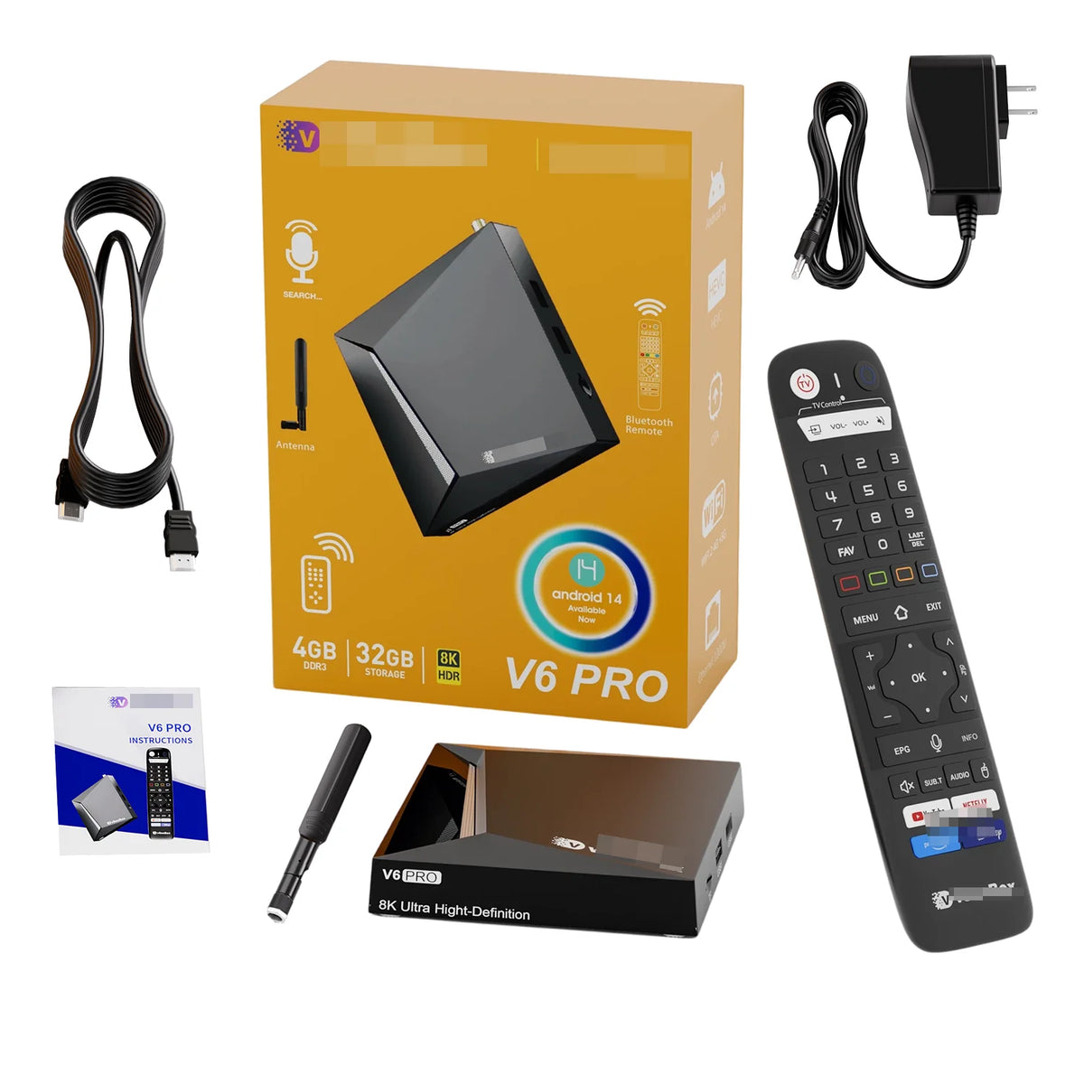 VseeBox Android TV Box 8K Ultra HD Voice Control Bluetooth 5.0