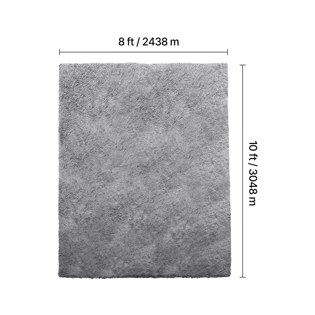 SucceBuy Plush Shag Area Rug for Living Room and Bedroom