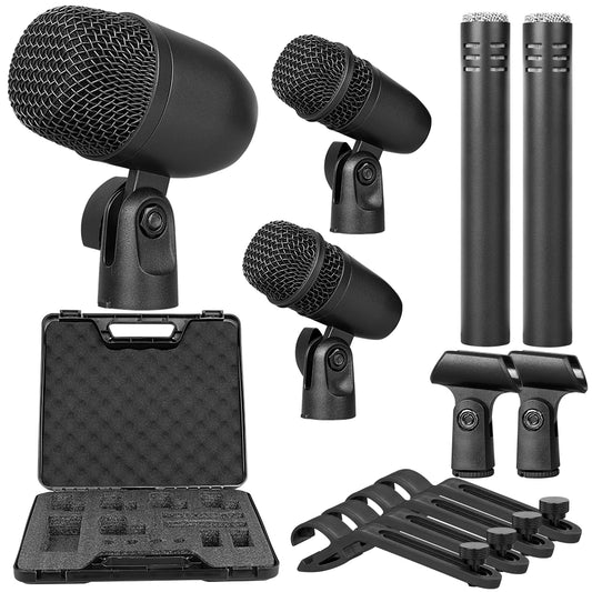 Depusheng Wired Dynamic Drum Microphone Set For Studio Recording