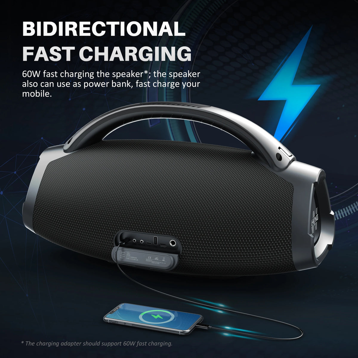 W-King D20 Portable Bluetooth Speaker Delivering Powerful Wireless Audio