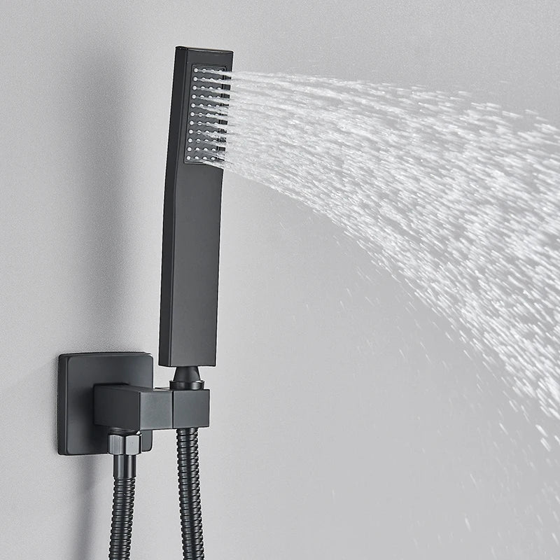 Quyanre Concealed Wall Mounted Shower Faucet And Tub Mixer