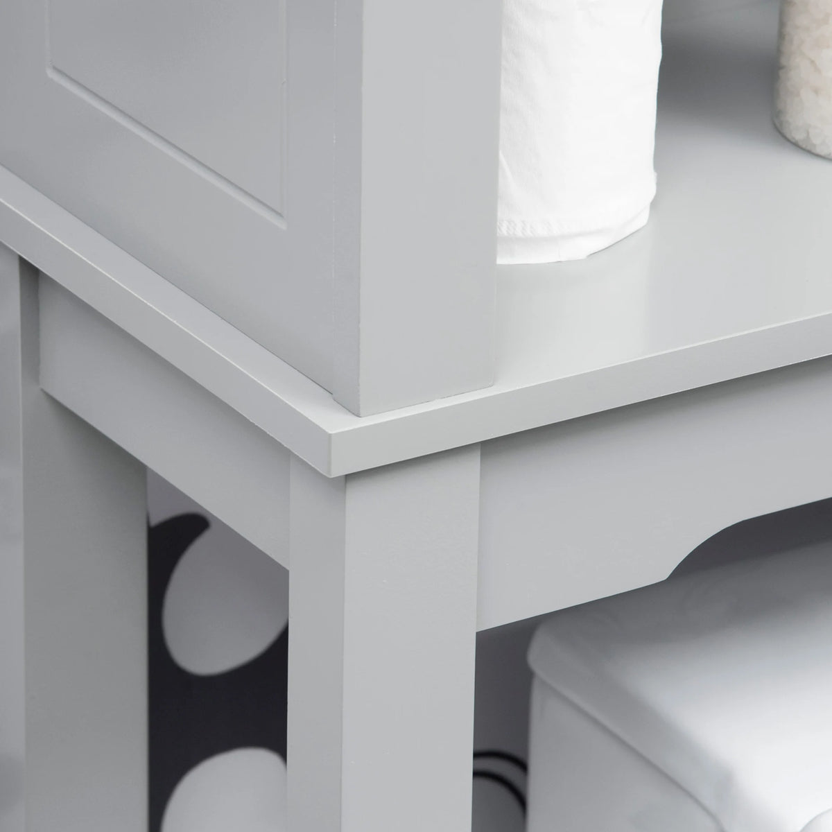 Kleankin Modern Over The Toilet Storage Cabinet With Bathroom Organizer