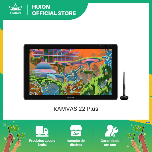 HUION Kamvas 22 Plus Graphic Pen Display For Digital Art