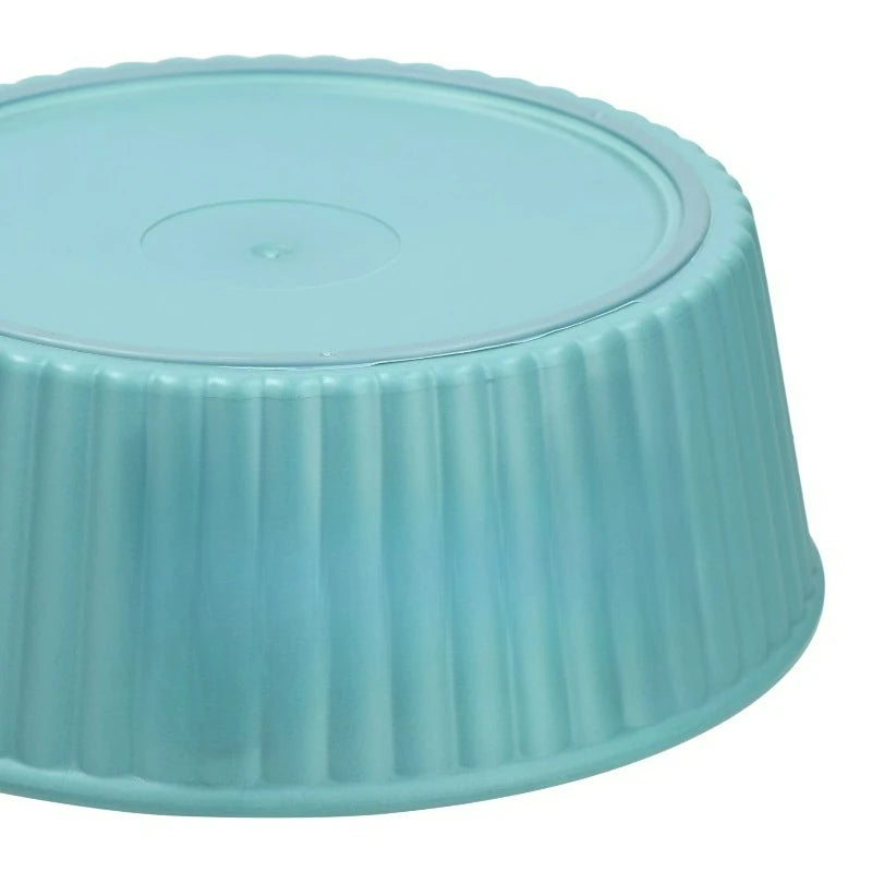 Woof Embossed Plastic Pet Feeding Bowl For Daily Meals