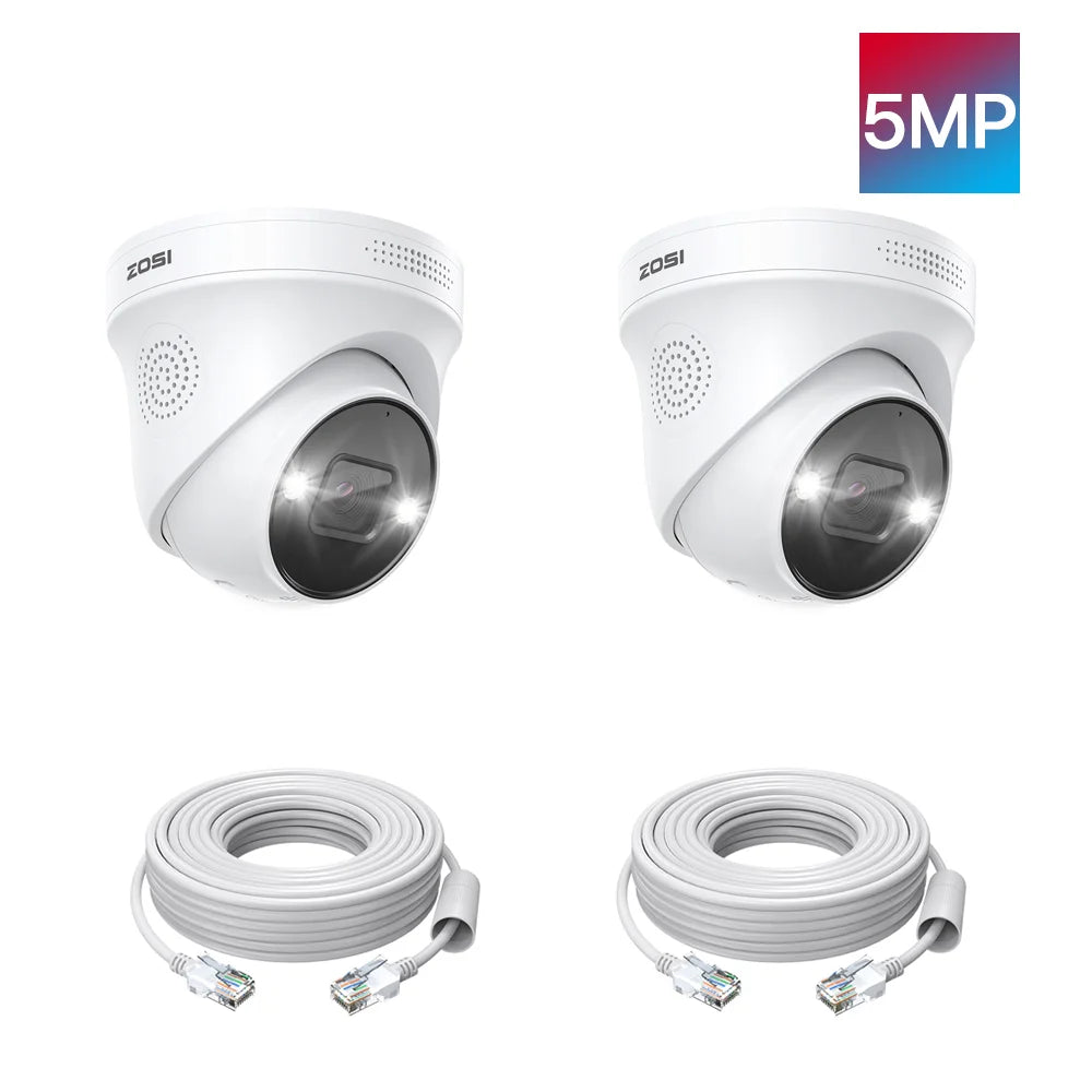 ZOSI 4K PoE Add On Security Camera With Human Detection
