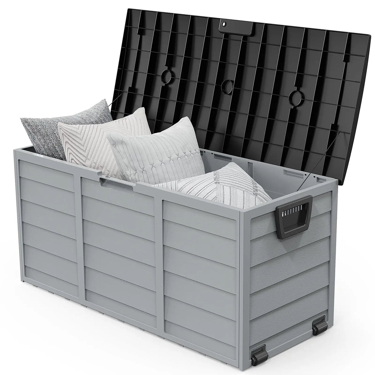 VINGLI Waterproof Outdoor Storage Deck Box With Lockable Design