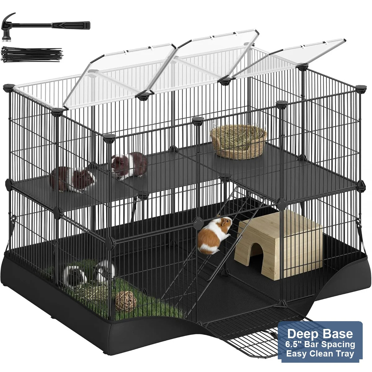Premium Four Level Small Animal Habitat Cage For Pets