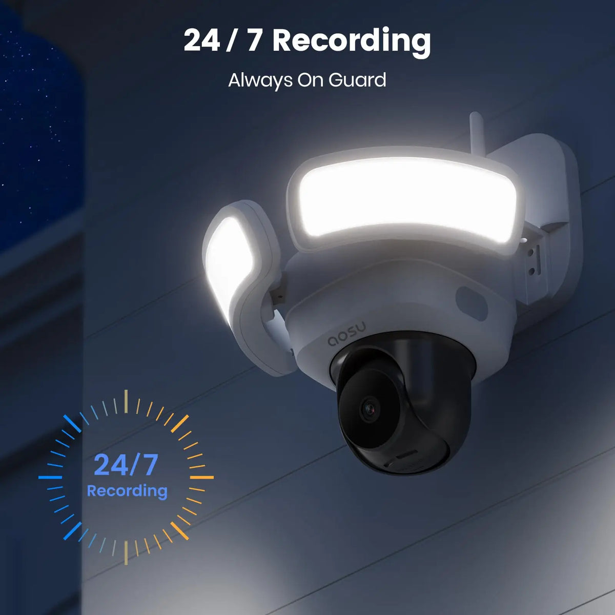Dekco 5MP Wireless Outdoor Floodlight Camera With Night Vision