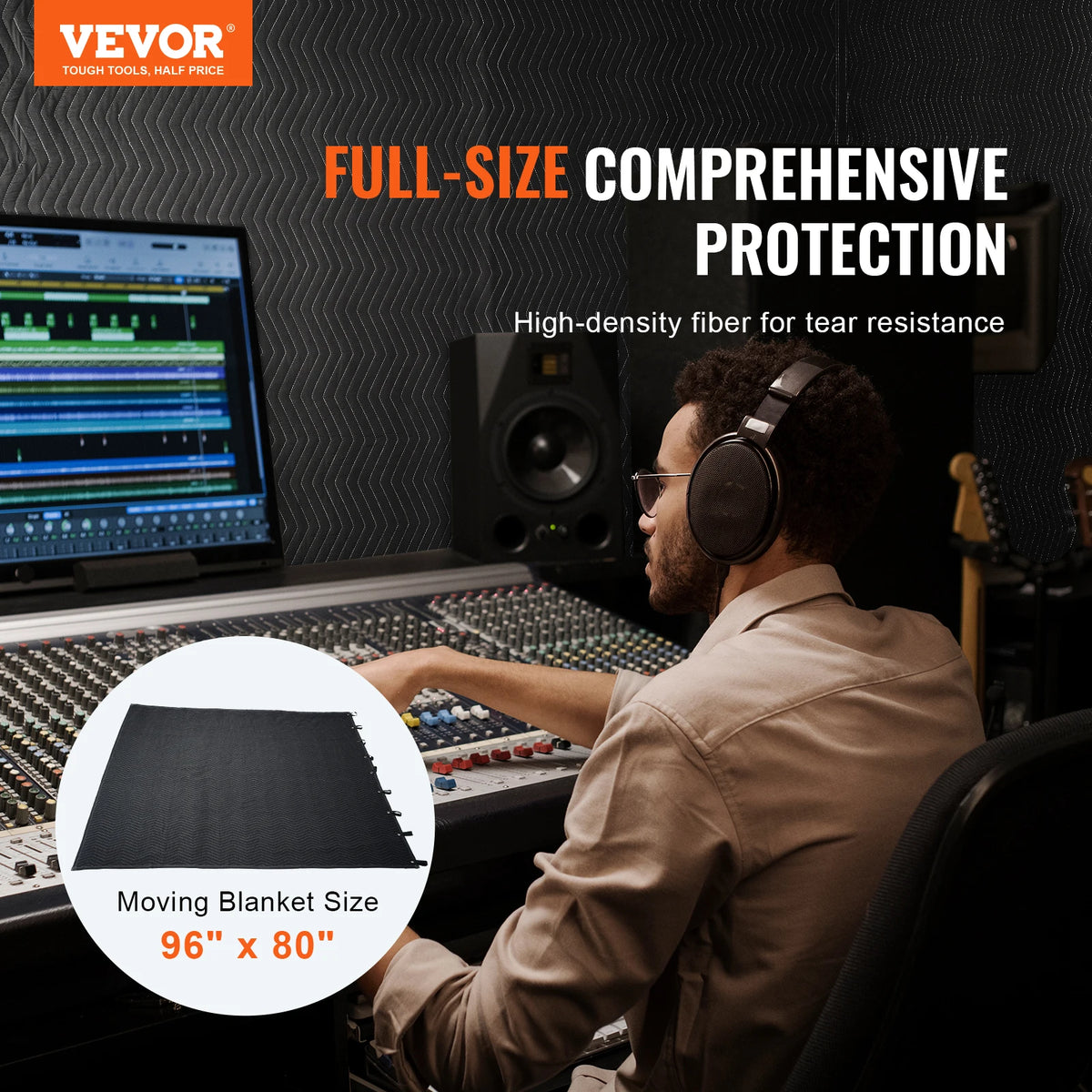 Professional Acoustic Sound Dampening Noise Blocking Polyester Blanket