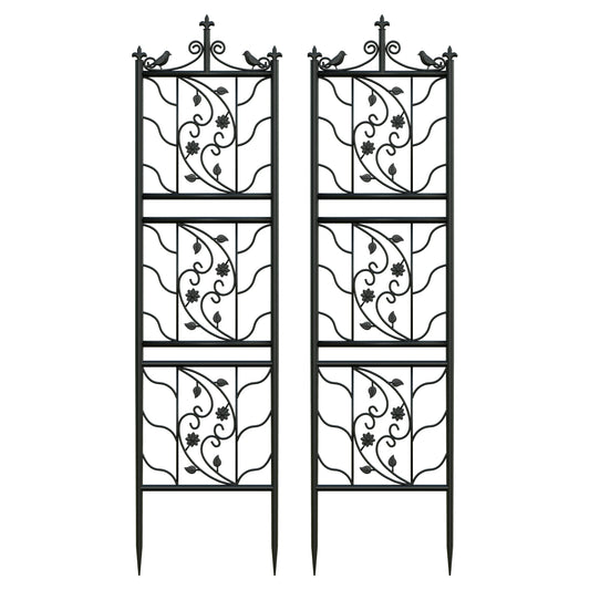 Metal Garden Trellis Panel Fence for Climbing Plants and Vines