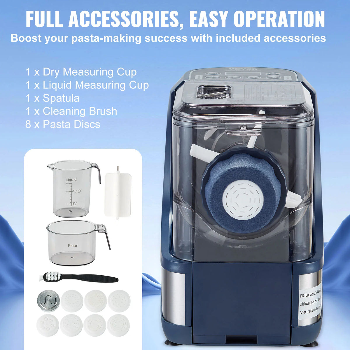 SucceBuy Automatic Electric Pasta Maker With Intelligent Modes