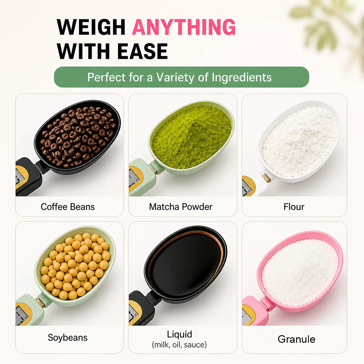 Digital Measuring Spoon Scale Lcd Display Kitchen Food Weight Tool