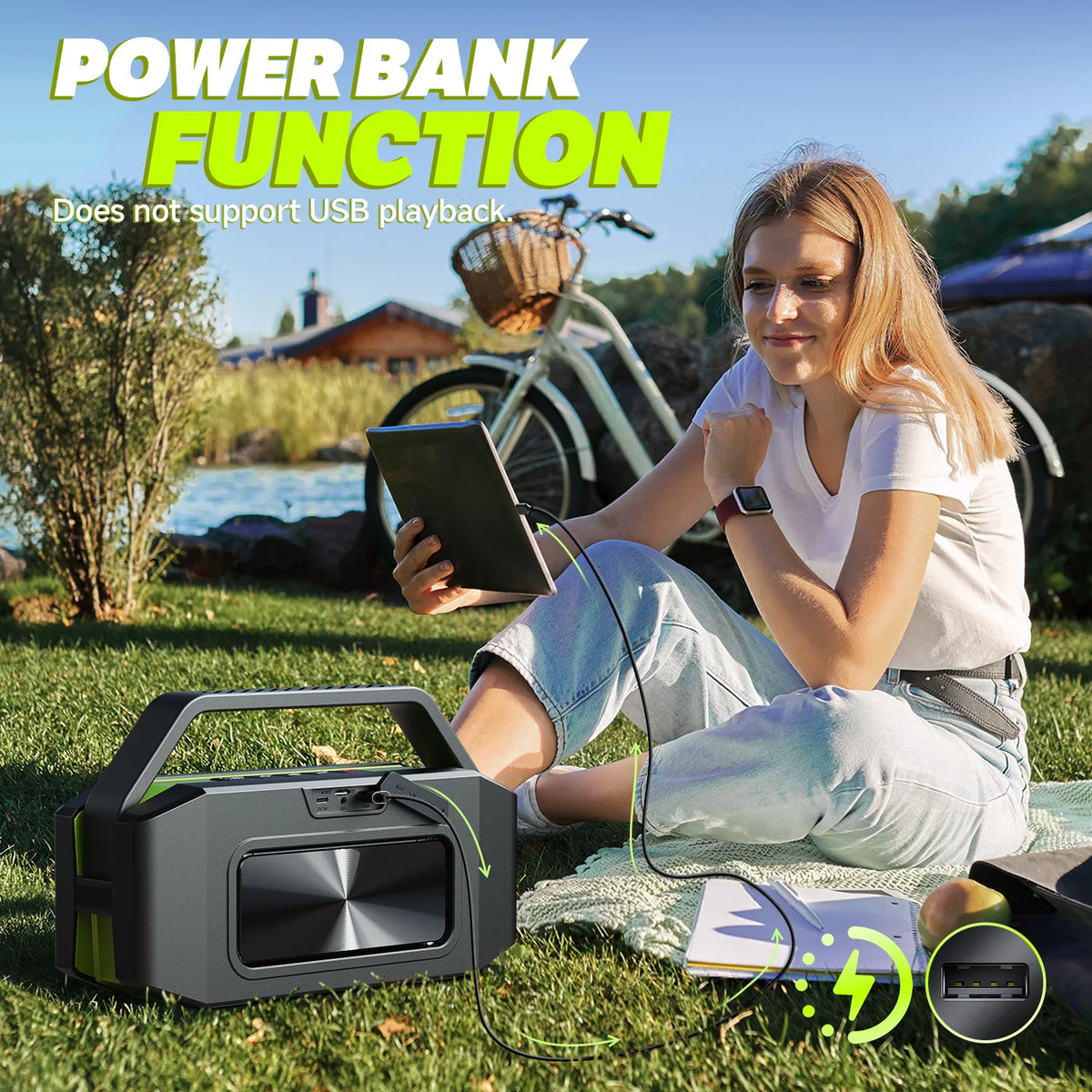 W-KING Portable Bluetooth Speaker Delivering Powerful Deep Bass