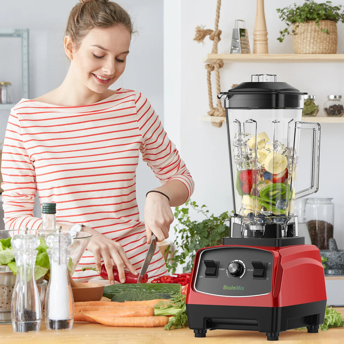 BioloMix Commercial Grade 3HP Heavy Duty Blender And Juicer