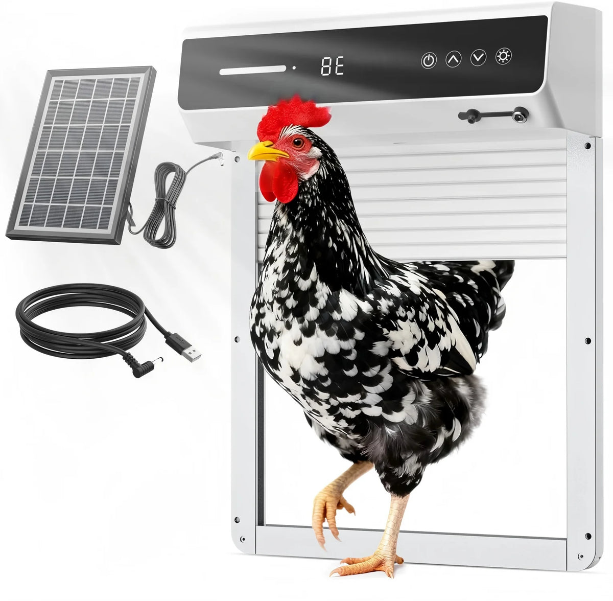 Automatic Solar Powered Chicken Coop Door With LCD Screen