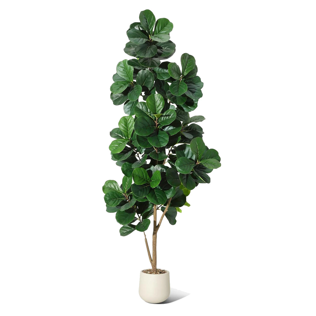 HiMiss Realistic Artificial Fiddle Leaf Fig Tree For Home