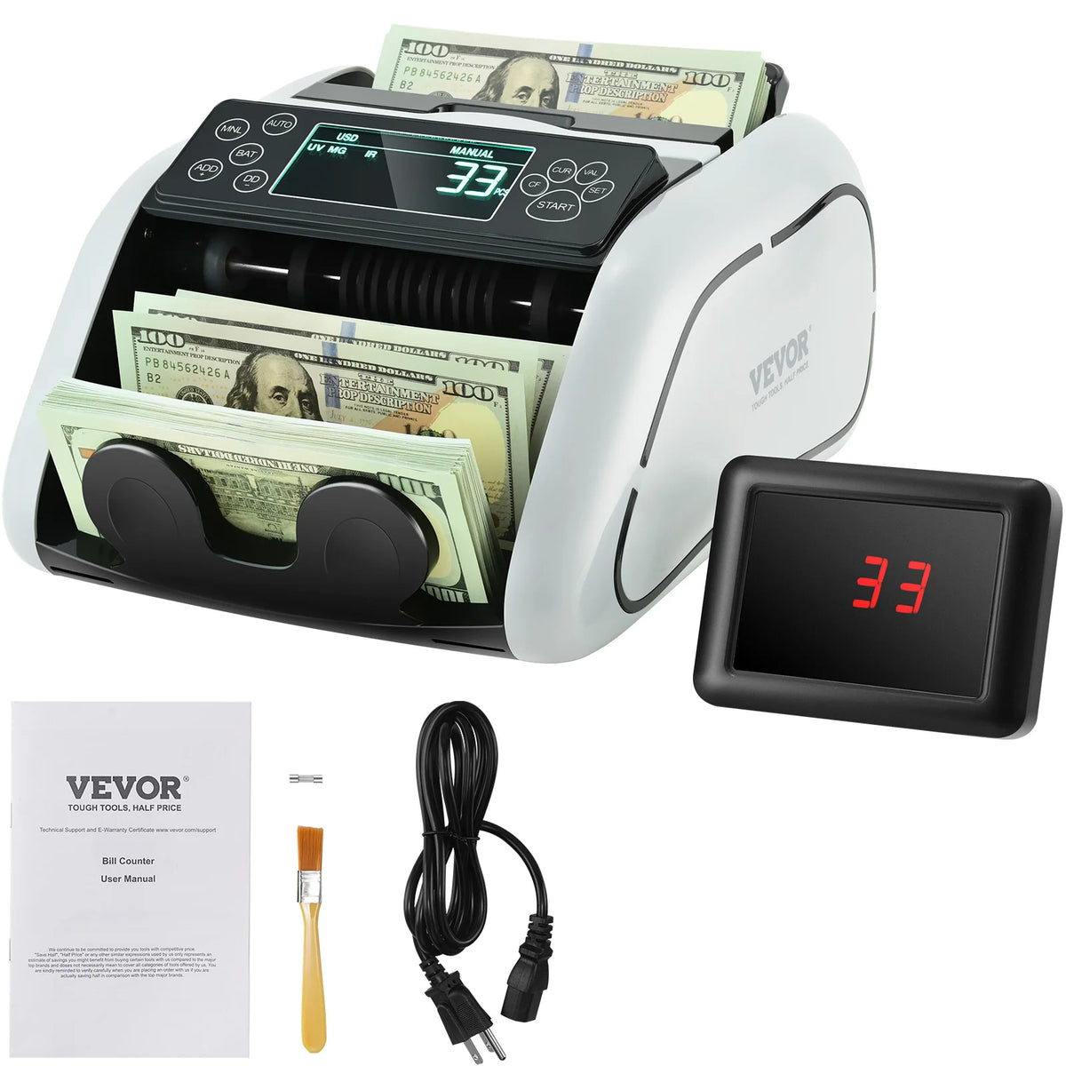 SucceBuy Money Counter With UV MG IR Counterfeit Bill Detection