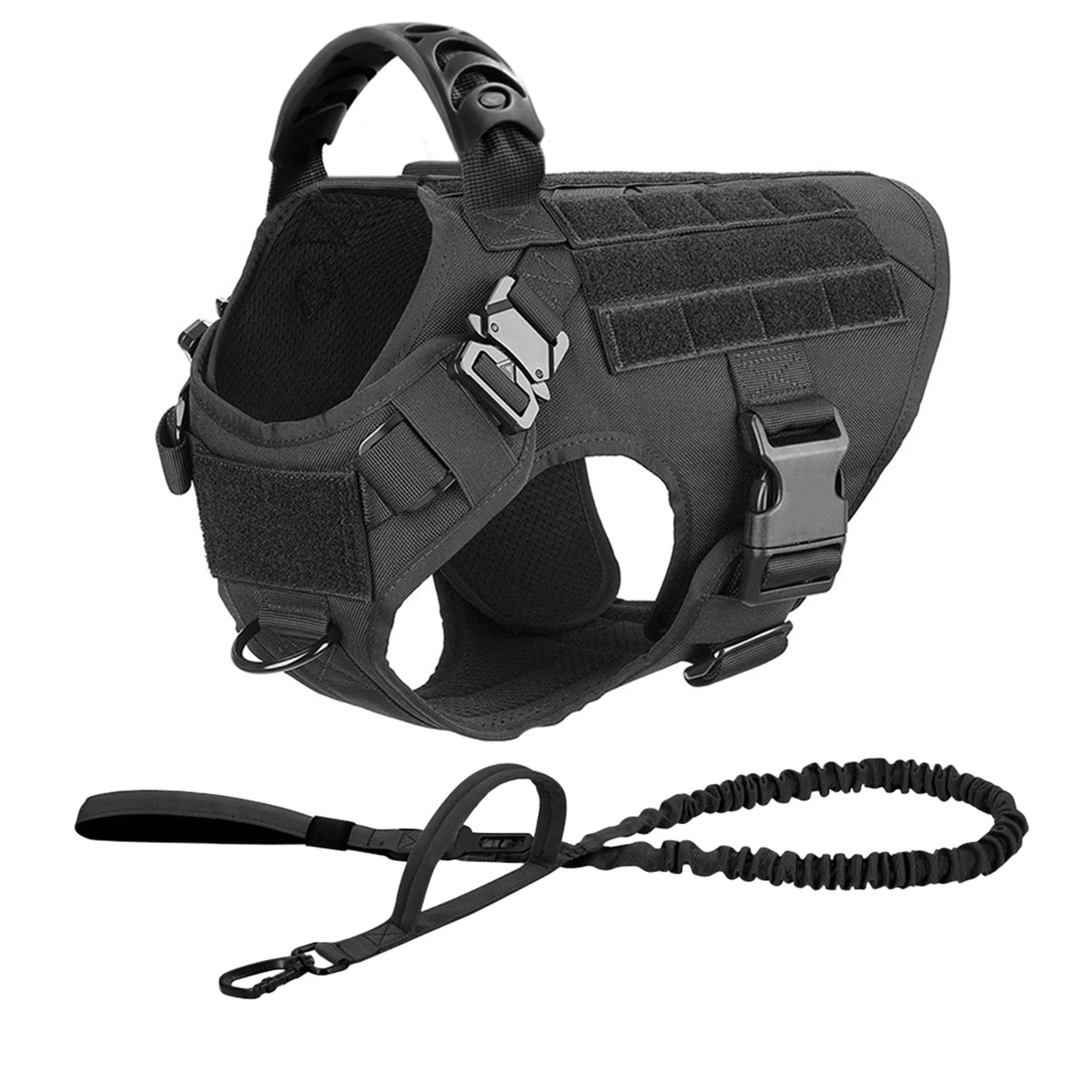 PetraVEL Padded Nylon Dog Harness And Leash Set With Buckle