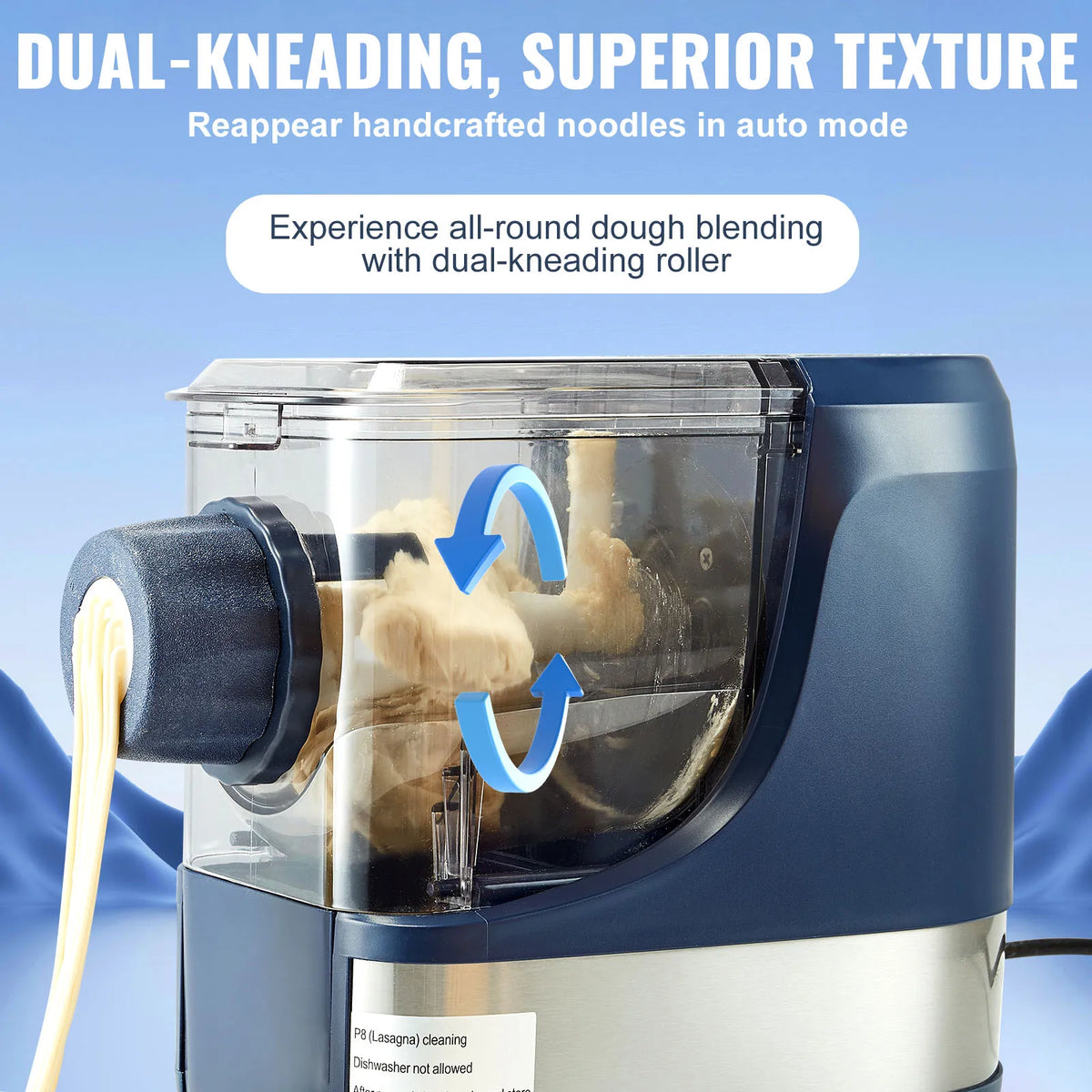 SucceBuy Automatic Electric Pasta Maker With Intelligent Modes