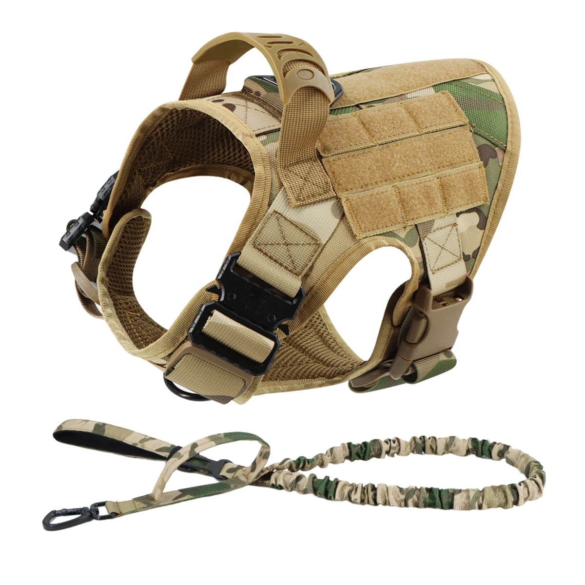 PetraVEL Padded Nylon Dog Harness And Leash Set With Buckle