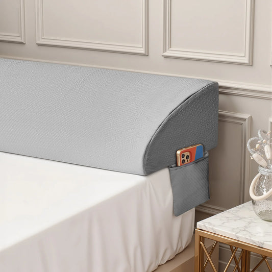JHK Memory Foam Headboard Wedge Pillow With Ergonomic Cooling Cover