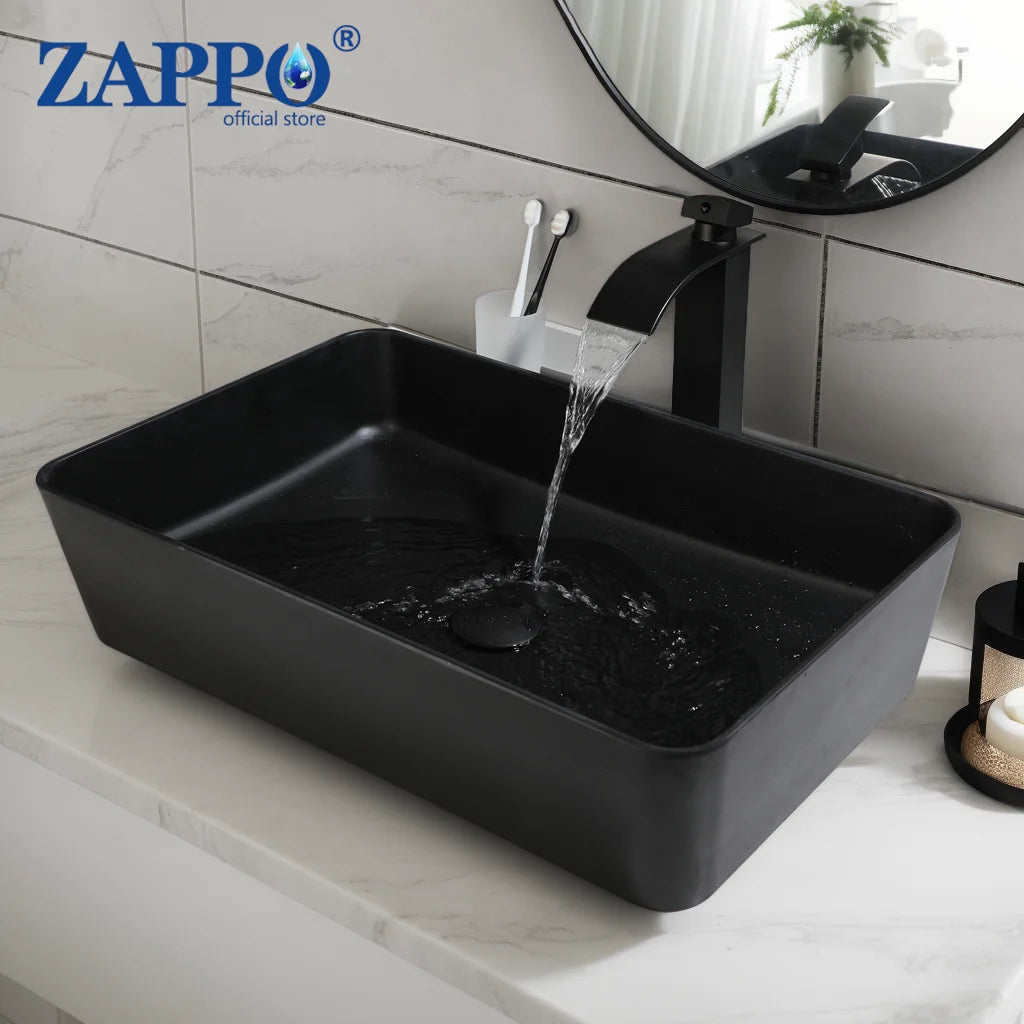 MEKKHALA Acrylic Vessel Bathroom Sink With Faucet And Drain