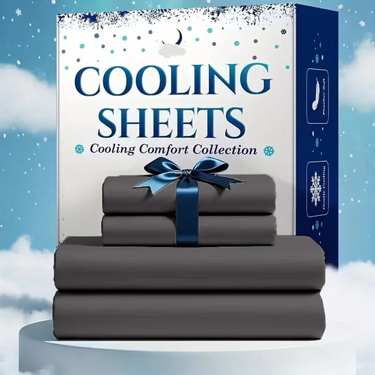 Bamboo Cooling Sheet Set With Breathable Comfort For Hot Sleepers