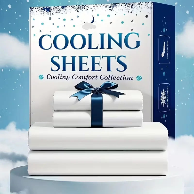 Bamboo Cooling Sheet Set With Breathable Comfort For Hot Sleepers