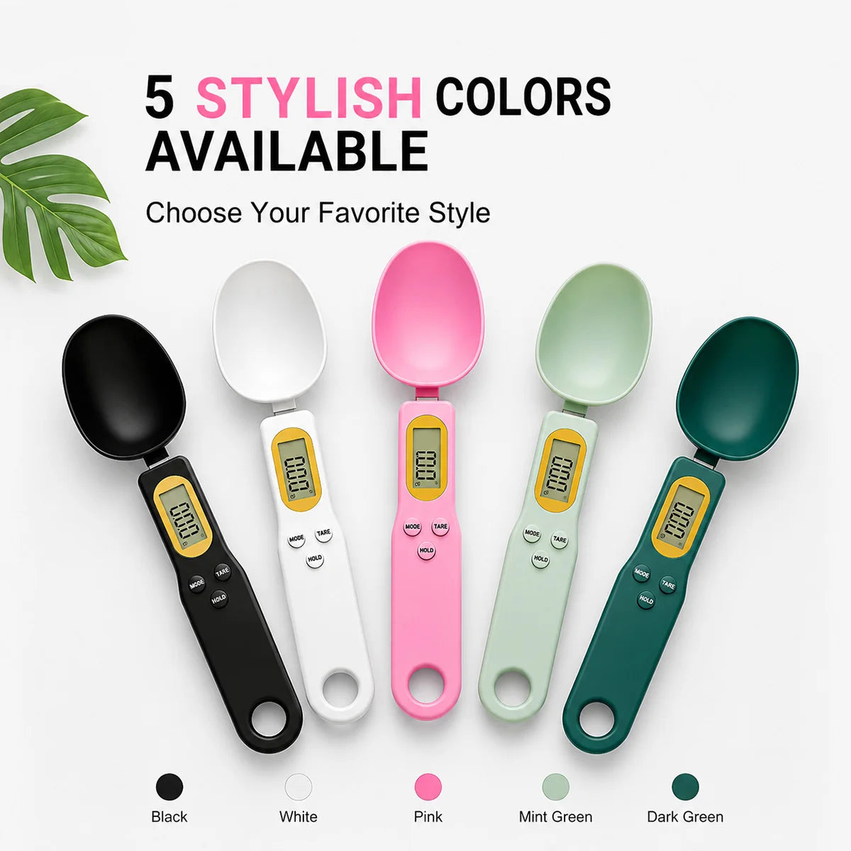 Digital Measuring Spoon Scale Lcd Display Kitchen Food Weight Tool