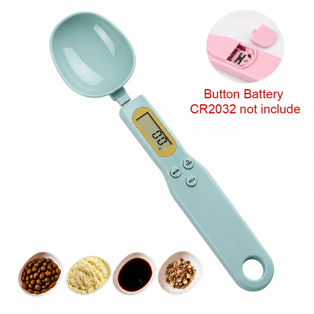 Digital Measuring Spoon Scale Lcd Display Kitchen Food Weight Tool