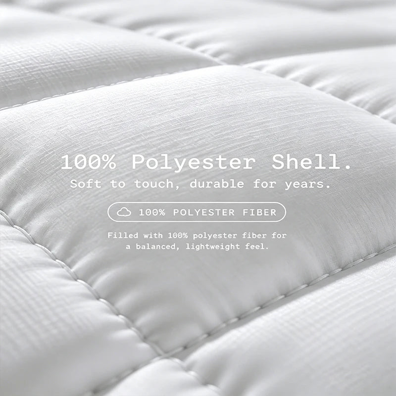 Lightweight Thin Mattress Protector Pad Breathable Polyester Bedding Cover
