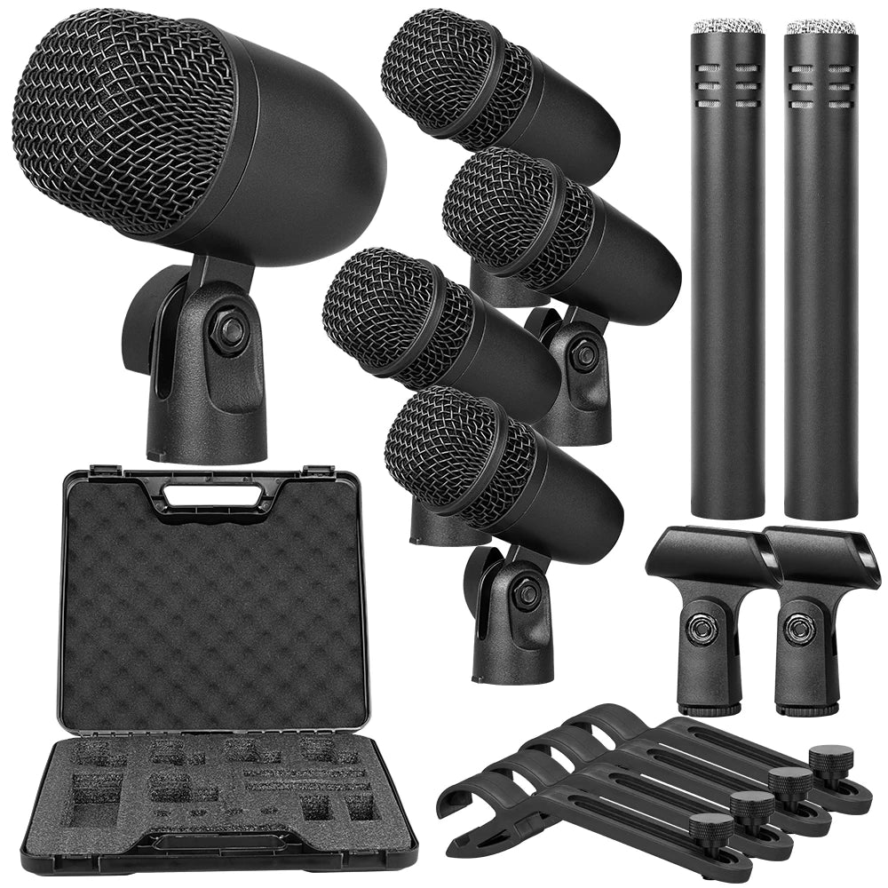 Depusheng Wired Dynamic Drum Microphone Set For Studio Recording