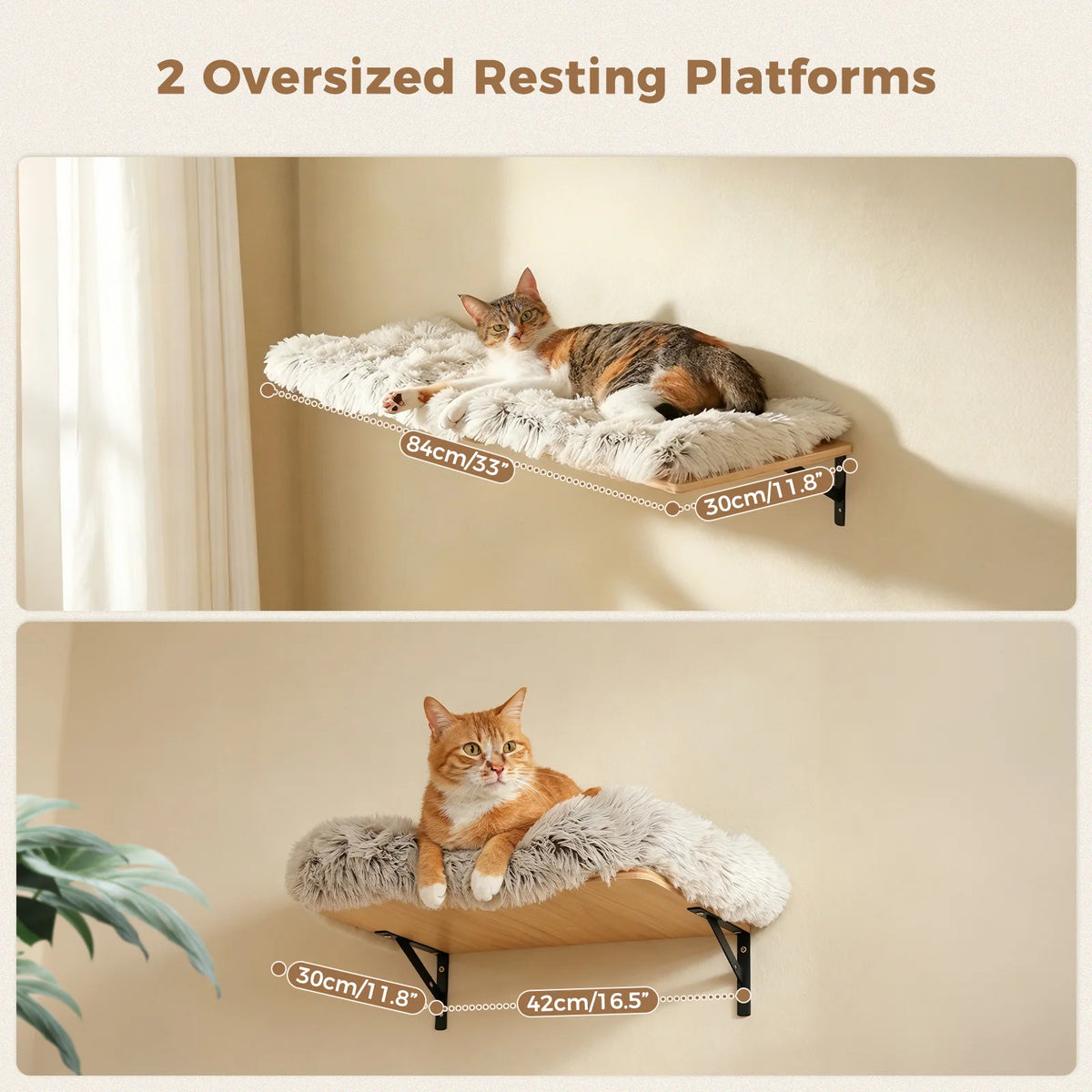Pawz Road 5 Tier Wooden Wall Mounted Cat Climbing Shelf