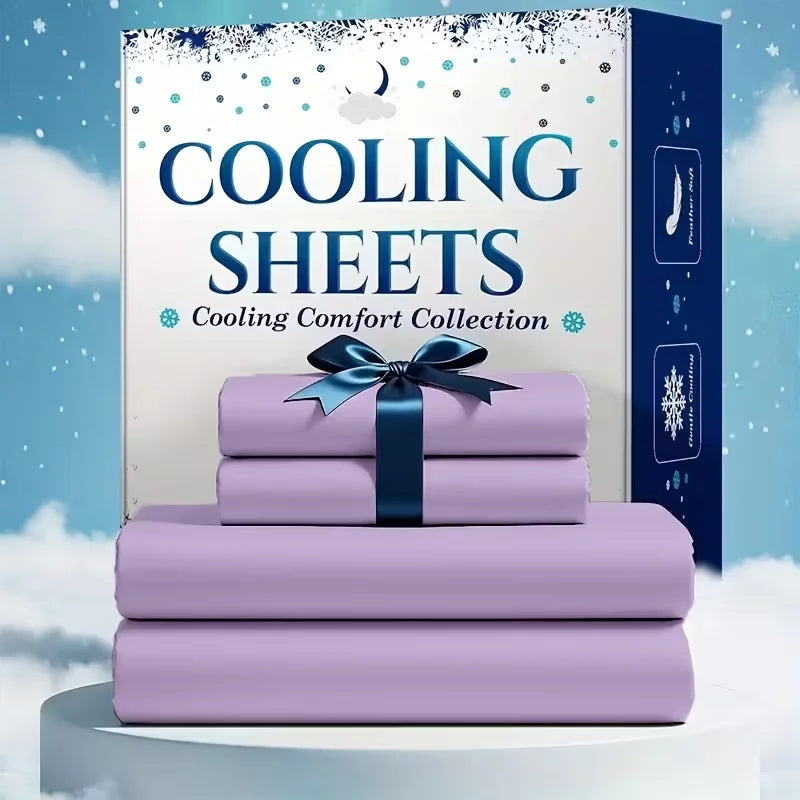 Bamboo Cooling Sheet Set With Breathable Comfort For Hot Sleepers