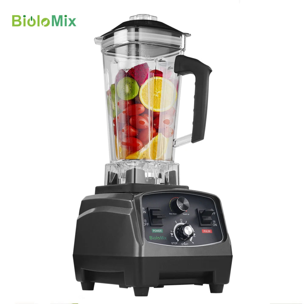 BioloMix Heavy Duty Commercial Blender With Timer For Smoothies