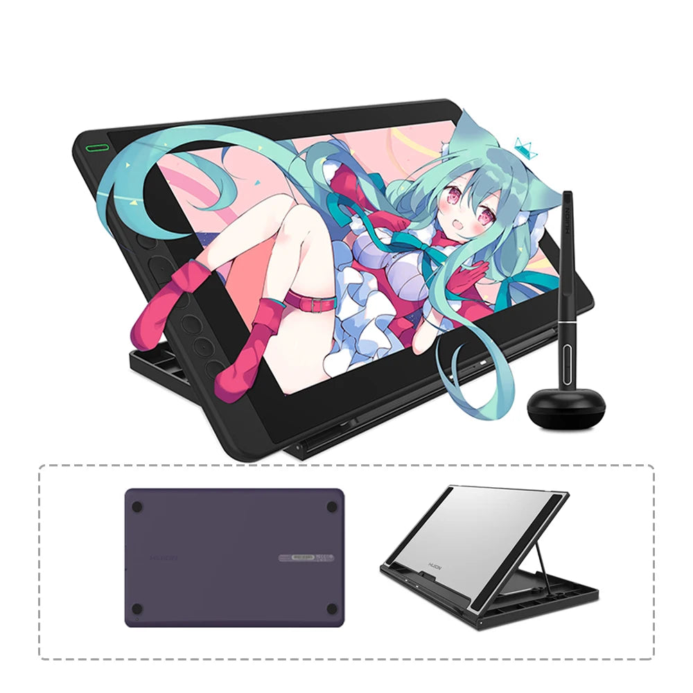 Huion Kamvas 13 Graphics Tablet Monitor With Battery Free Stylus