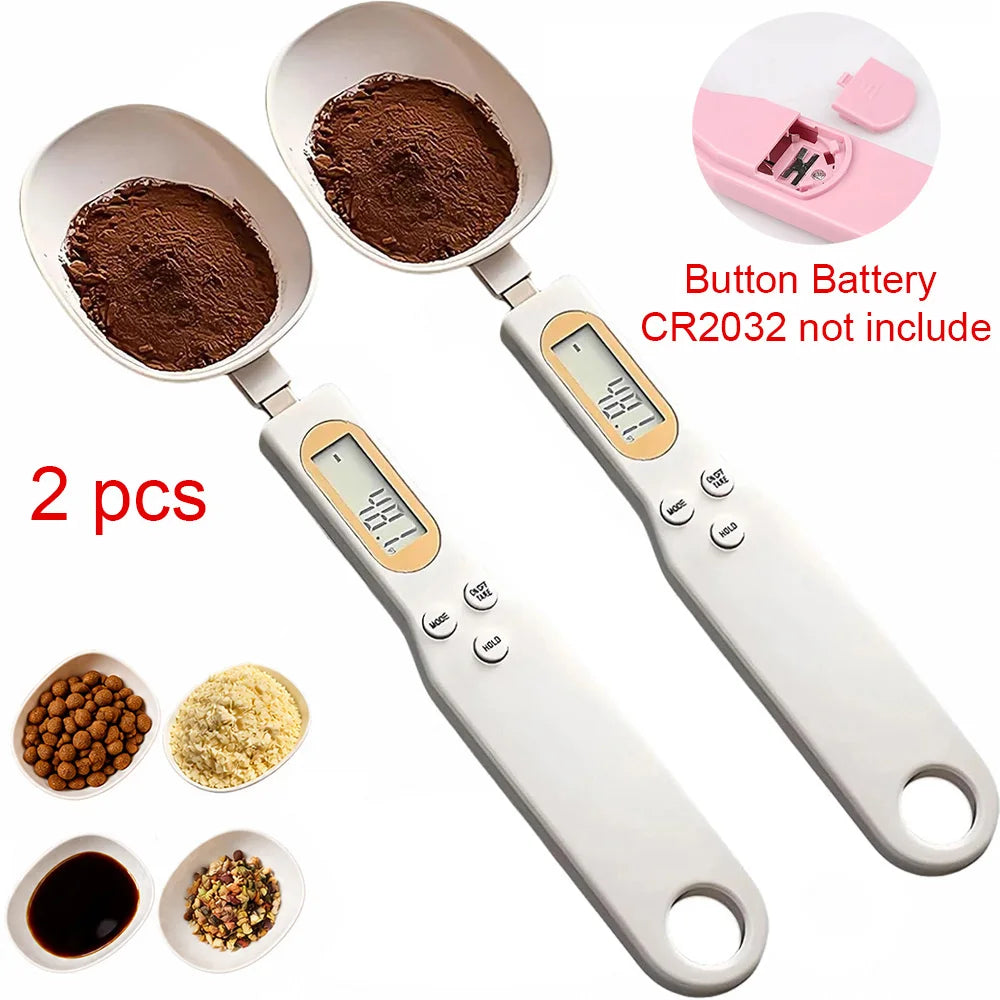 Digital Measuring Spoon Scale Lcd Display Kitchen Food Weight Tool