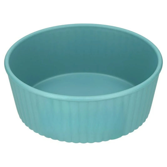 Woof Embossed Plastic Pet Feeding Bowl For Daily Meals