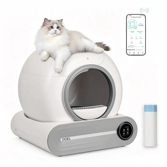 DOEL Automatic Smart Self Cleaning Cat Litter Box With App