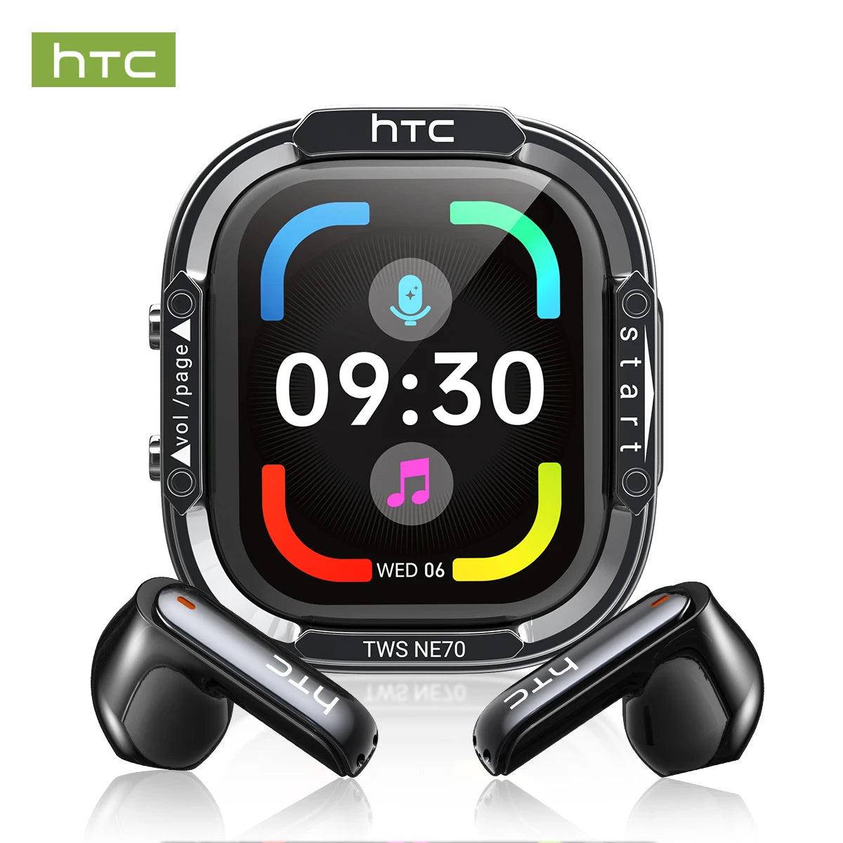 HTC NE70 Wireless Earphones Active Noise Cancelation AI Translator Battery