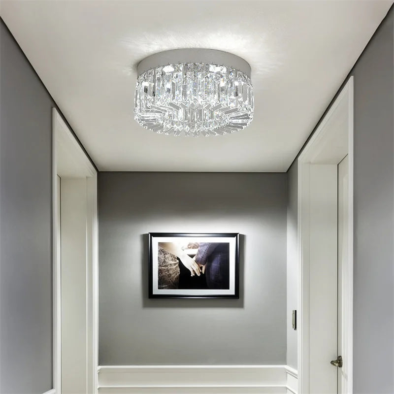 GreeLustr Crystal LED Ceiling Chandelier for Living Room and Bedroom