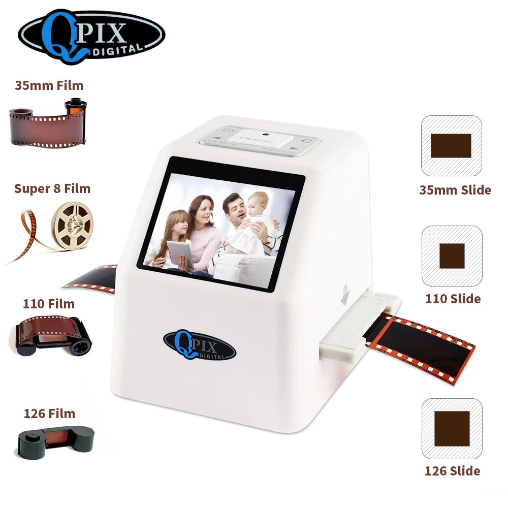 QPIX 35MM Film Scanner Converts Negative And Slide Rolls