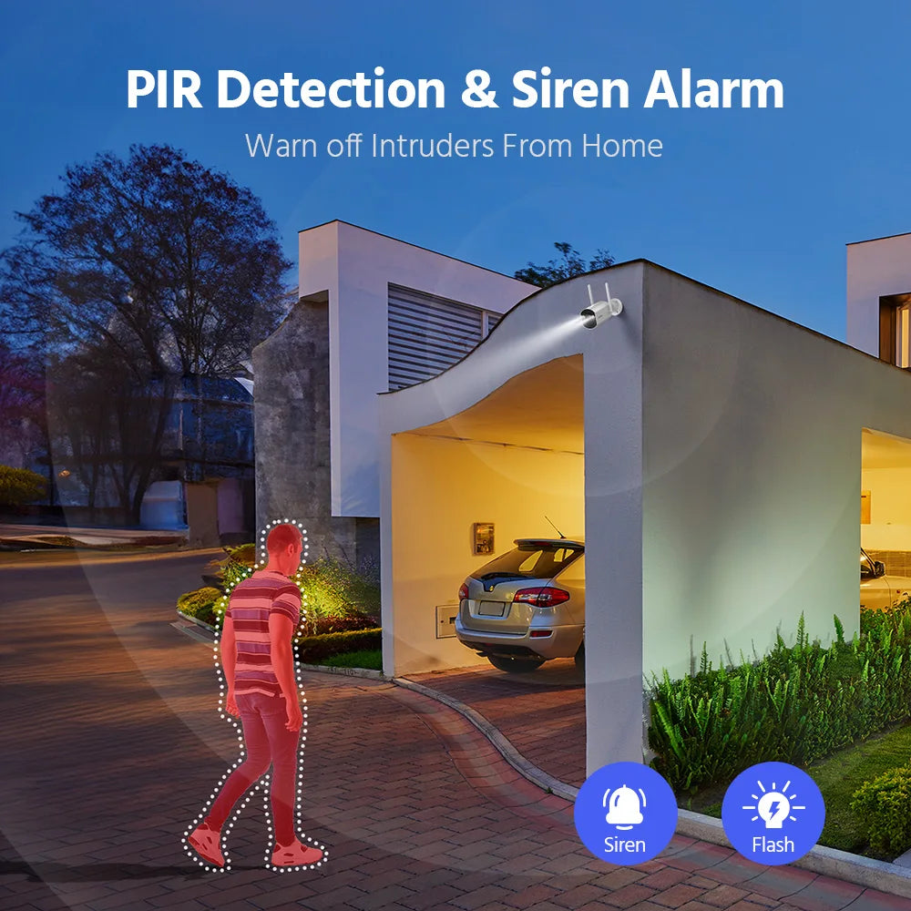 ANNKE Solar Battery Powered Wireless Security Camera With Motion Detection