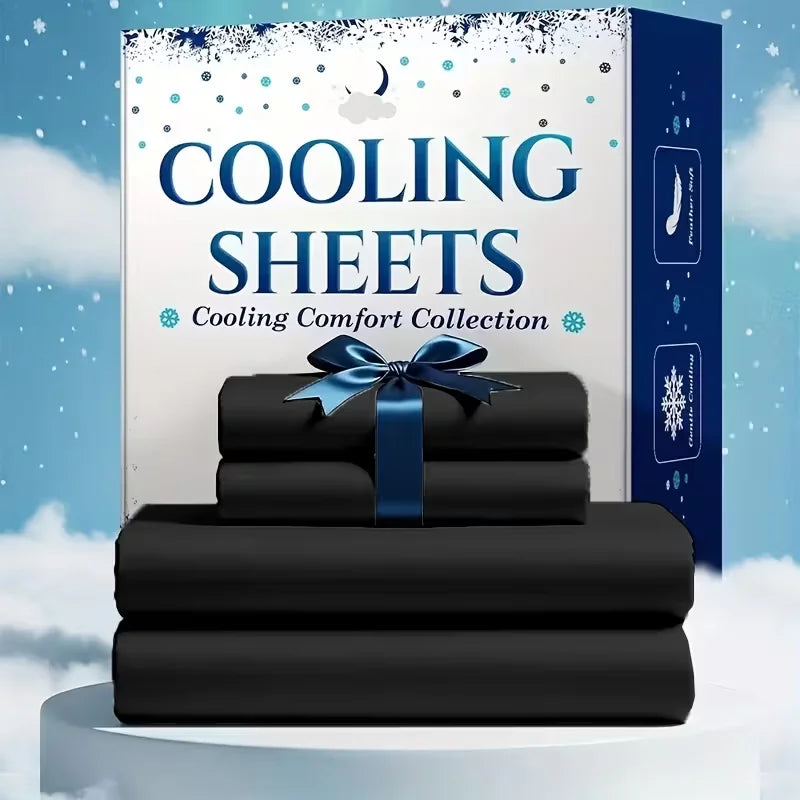 Bamboo Cooling Sheet Set With Breathable Comfort For Hot Sleepers
