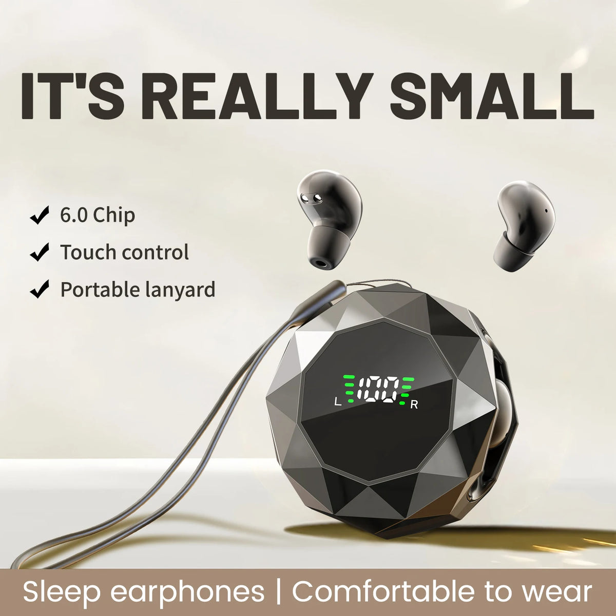 SHUKE Wireless Sleep Earbuds With Noise Reduction For Side Sleepers