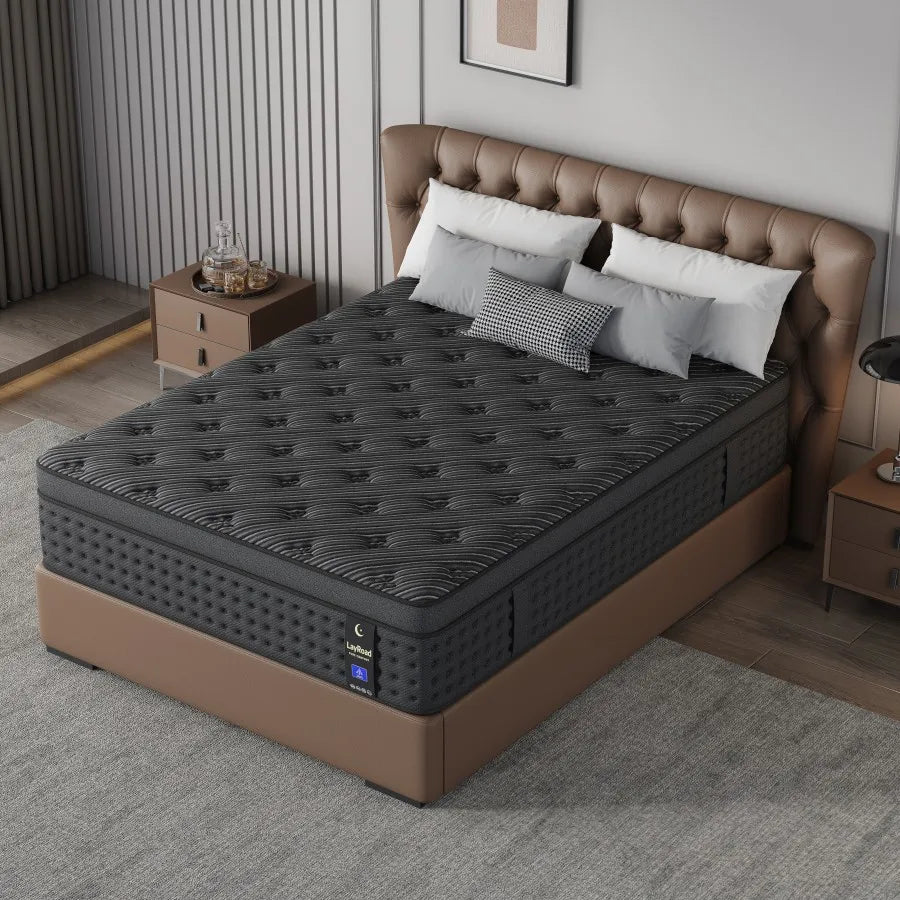 LayRoad Memory Foam Spring Mattress With Medium Firmness