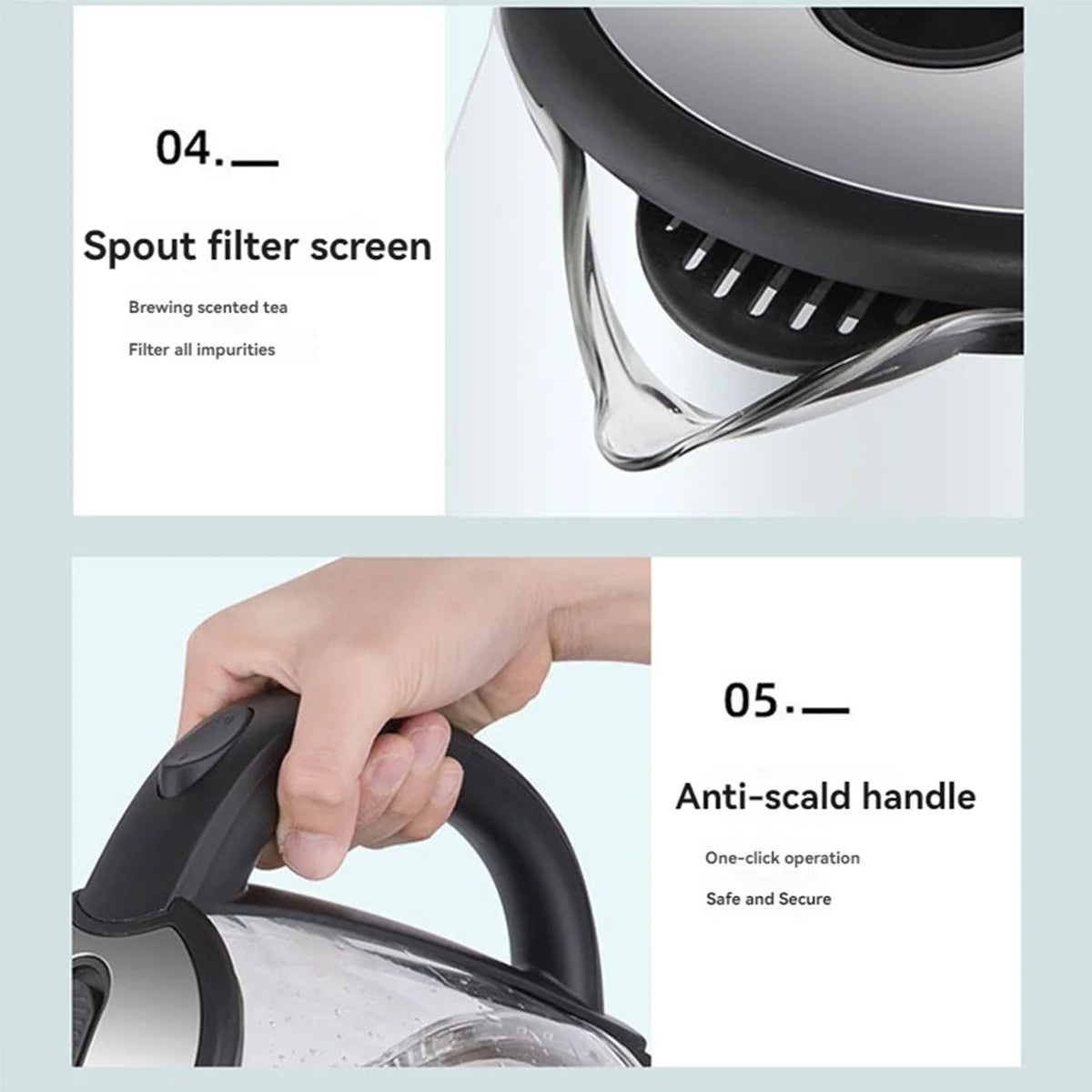 Electric Glass Water Kettle With Fast Boil And Auto Shutoff
