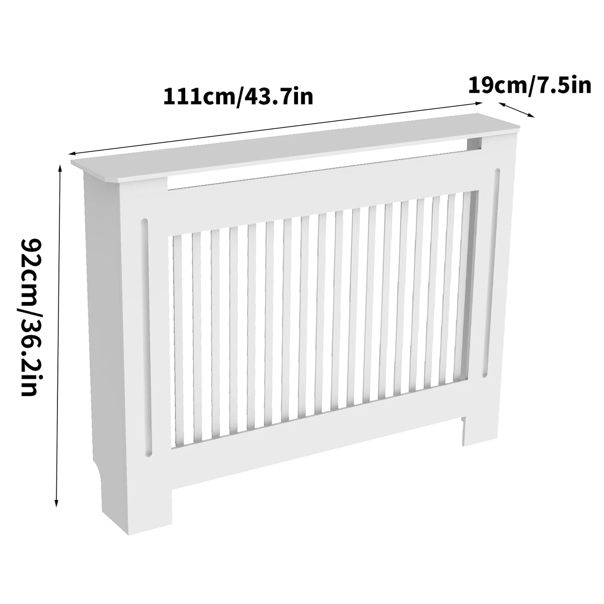Modern Wooden Radiator Cover Cabinet With Display Shelf